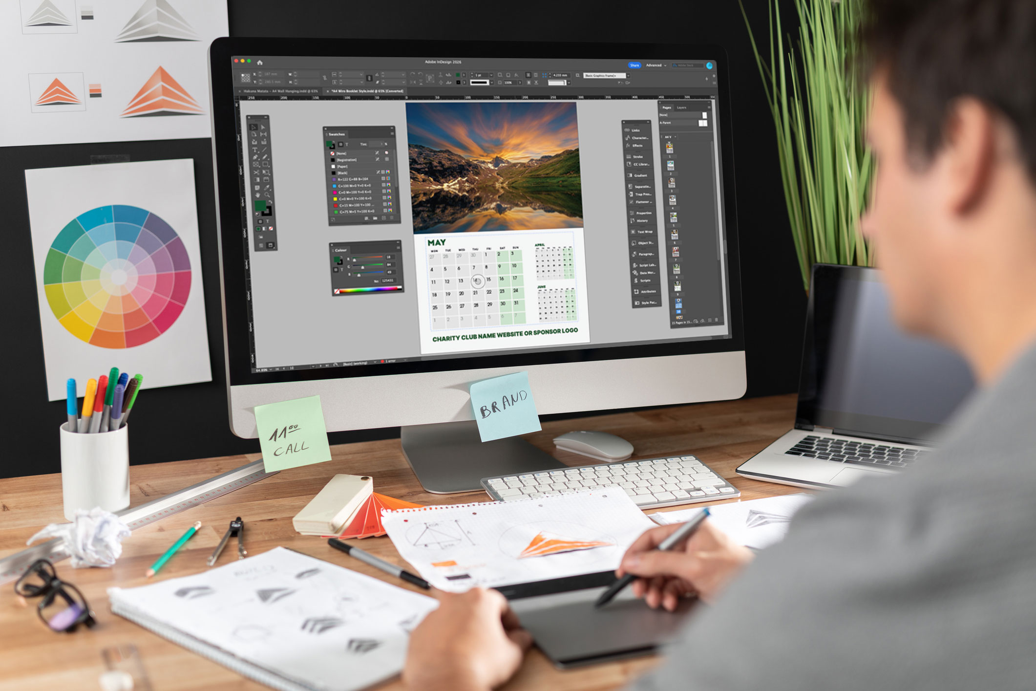 Predesigned calendar layouts